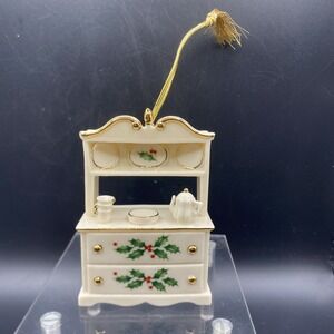 Lenox Holiday Home Hutch Christmas Ornament in Original Box